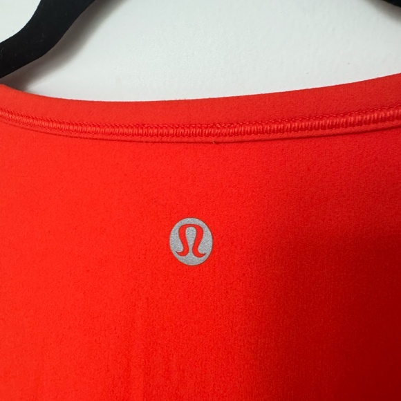 Red Lululemon Crop Tee - Picture 3 of 5